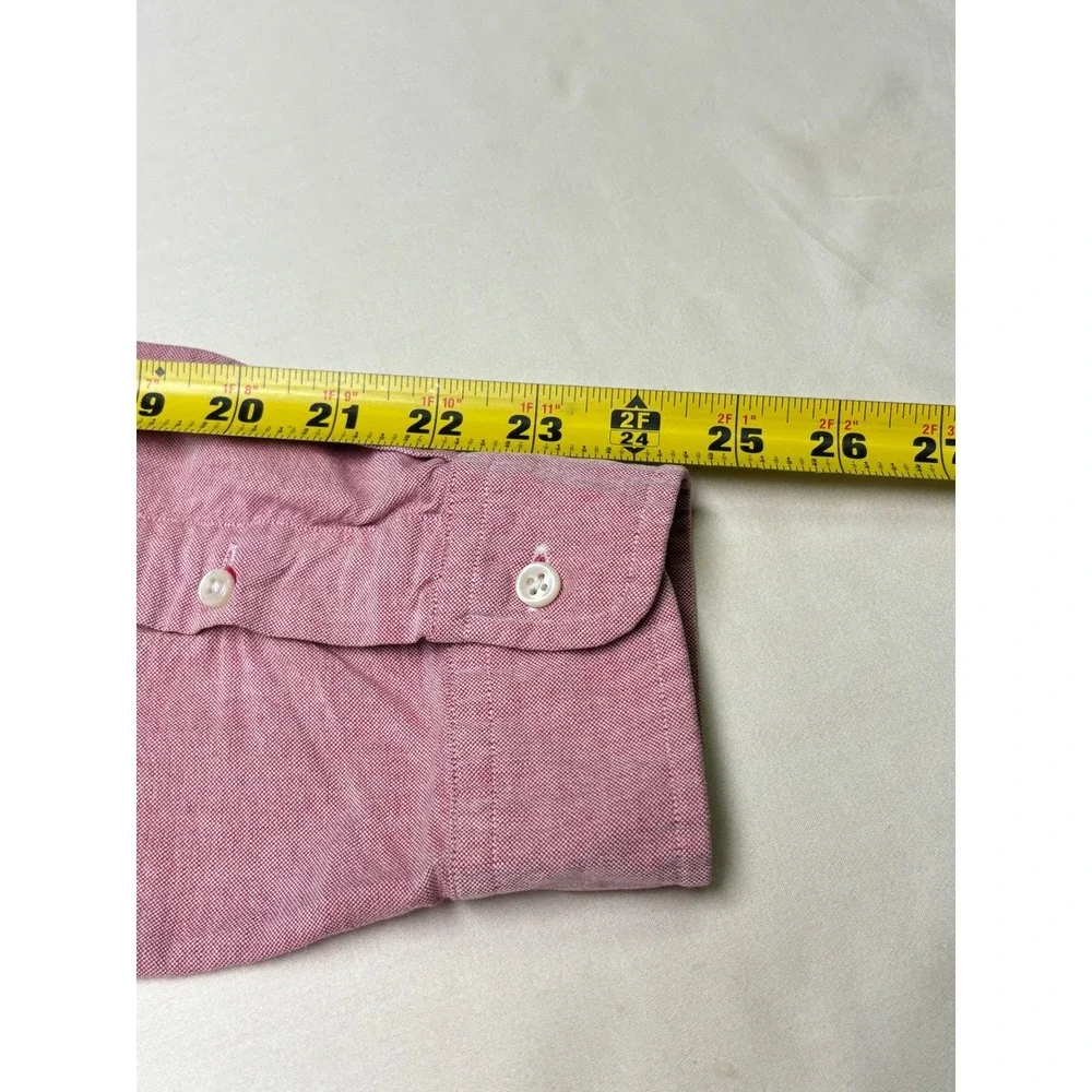 Ralph Lauren Mens XL Classic Fit Long Sleeve Button Down Shirt Red‎